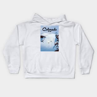 Colorado to Ski Kids Hoodie